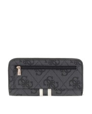 GUESS PORTAFOGLIO DONNA MAXI WALLET SLG LARGE ZIP AROUND LAUREL COAL LOGO SWOS74 225