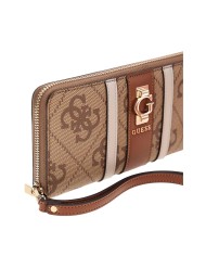 GUESS PORTAFOGLIO DONNA MAXI WALLET SLG LARGE ZIP AROUND ERENIA 4G LATTE LOGO SWSO78 225