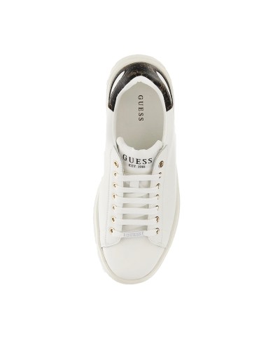 GUESS SCARPA DONNA SNEAKERS ELBINA PELLE WHITE BROWN FLJELB 225