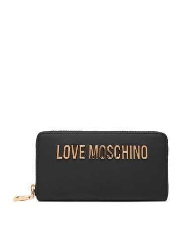 MOSCHINO PORTAFOGLIO AROUND ZIP PU NERO JC5611 225