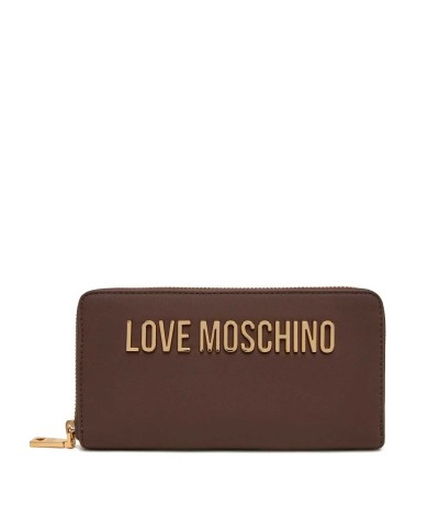 MOSCHINO PORTAFOGLIO AROUND ZIP PU TESTA DI MORO JC5611 225