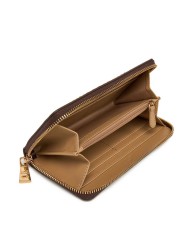 MOSCHINO PORTAFOGLIO AROUND ZIP PU TESTA DI MORO JC5611 225