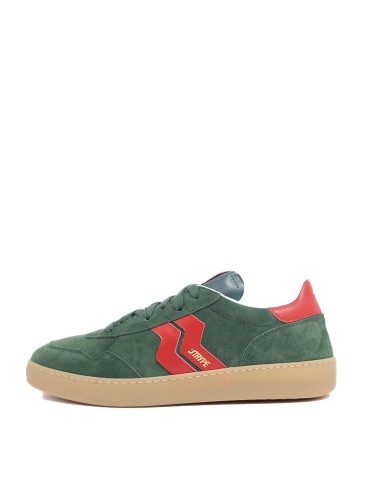 STRYPE SCARPA UOMO SNEAKERS VELOUR BOTTIGLIA E HASH ROSSO STREET008M 225
