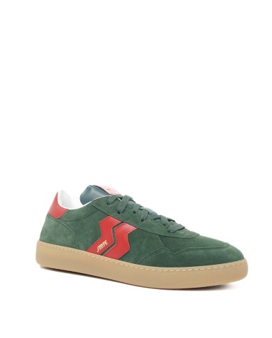 STRYPE SCARPA UOMO SNEAKERS VELOUR BOTTIGLIA E HASH ROSSO STREET008M 225
