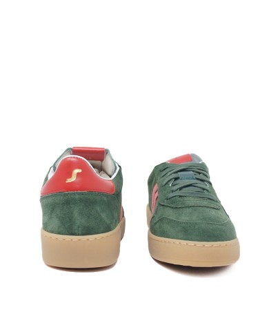 STRYPE SCARPA UOMO SNEAKERS VELOUR BOTTIGLIA E HASH ROSSO STREET008M 225