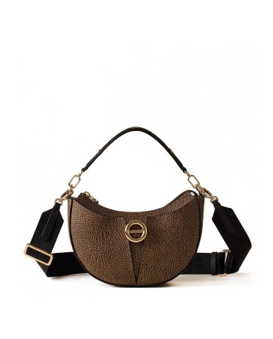 BORBONESE CROSS OVER TULIP SMALL OP NATURALE/NERO 91010135 225