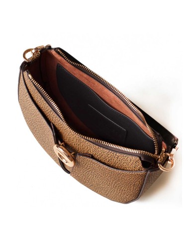 BORBONESE CROSS OVER TULIP SMALL OP NATURALE/NERO 91010135 225