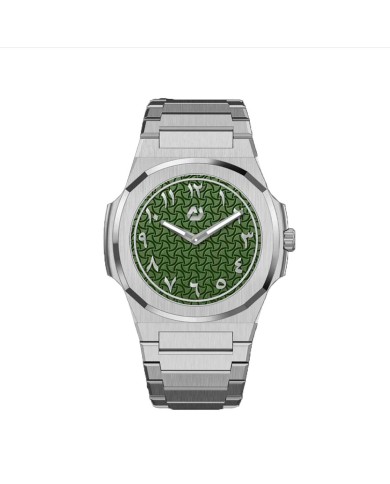NUNCIER OFFICIAL OROLOGIO MONTRE SLIM 38MM SILVER IN WINEYARD ARABIC