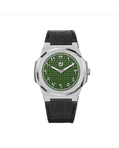 NUNCIER OFFICIAL OROLOGIO MONTRE SLIM 38MM SILVER IN WINEYARD ARABIC