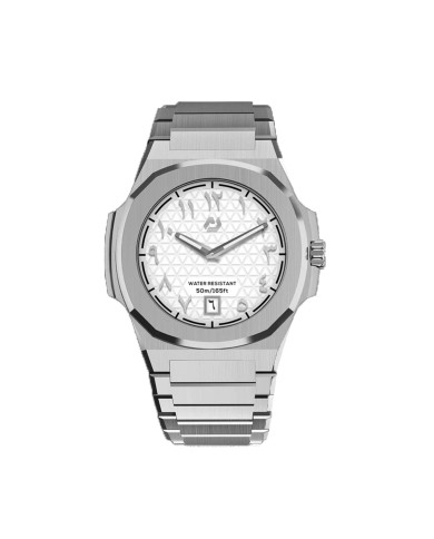 NUNCIER OFFICIAL OROLOGIO MONTRE MT 40,5MM SILVER IN WHITE ARABIC