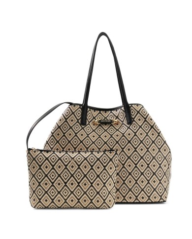 GUESS BORSA DONNA SOPHIA LARGE TOTE BAG CON POCHETTE BLACK HWWG99 126