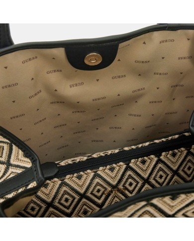 GUESS BORSA DONNA SOPHIA LARGE TOTE BAG CON POCHETTE BLACK HWWG99 126