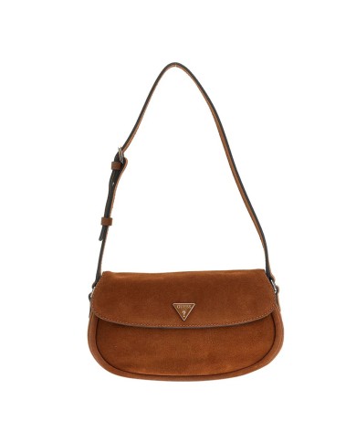 GUESS BORSA DONNA DANYA SHOULDER FLAP BAG CON LOGO COGNAC HWSG99 126