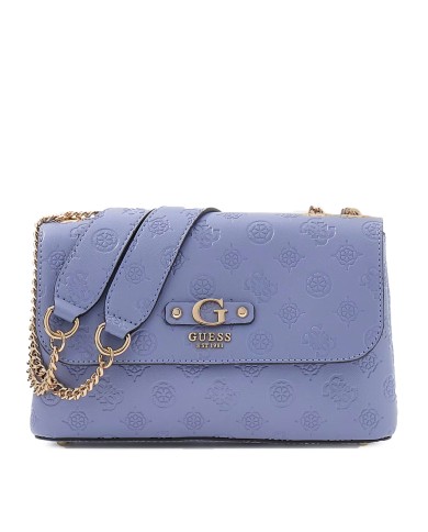 GUESS BORSA DONNA DITA CONVERTIBLE CROSSBODY FLAP GREY BLUE HWPD76 126