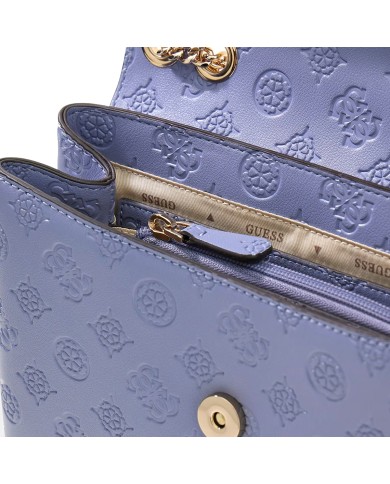 GUESS BORSA DONNA DITA CONVERTIBLE CROSSBODY FLAP GREY BLUE HWPD76 126