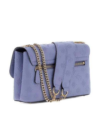 GUESS BORSA DONNA DITA CONVERTIBLE CROSSBODY FLAP GREY BLUE HWPD76 126
