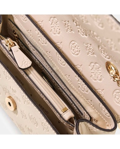 GUESS BORSA DONNA DITA CONVERTIBLE CROSSBODY FLAP LIGHT TAUPE HWPD76 126
