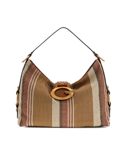 GUESS GUESS BORSA DONNA CAMDEN SHOULDER BAG COGNAC MULTI HWAB93 126