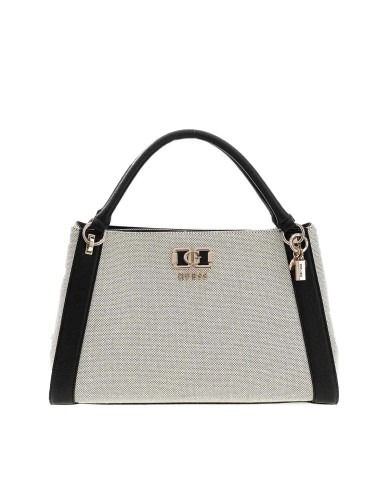 GUESS GUESS BORSA DONNA KARNILLA HANDBAG CON TRACOLLA NATURAL BLACK HWAG97 126