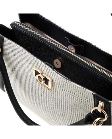 GUESS GUESS BORSA DONNA KARNILLA HANDBAG CON TRACOLLA NATURAL BLACK HWAG97 126