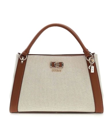 GUESS GUESS BORSA DONNA KARNILLA HANDBAG CON TRACOLLA NATURAL COGNAC HWAG97 126