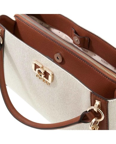 GUESS GUESS BORSA DONNA KARNILLA HANDBAG CON TRACOLLA NATURAL COGNAC HWAG97 126