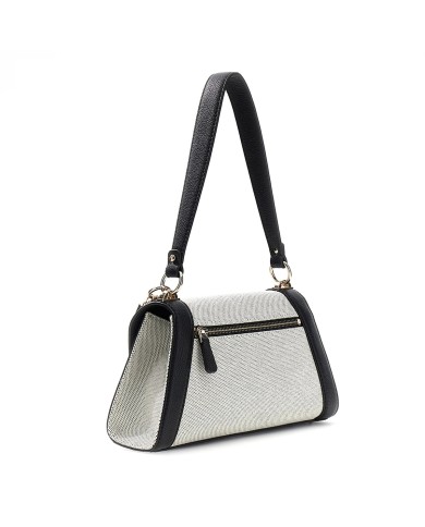 GUESS GUESS BORSA DONNA KARNILLA SHOULDER FLAP BAG NATURAL BLACK HWAG97 126