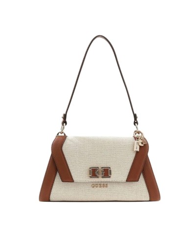 GUESS GUESS BORSA DONNA KARNILLA SHOULDER FLAP BAG NATURAL COGNAC HWAG97 126
