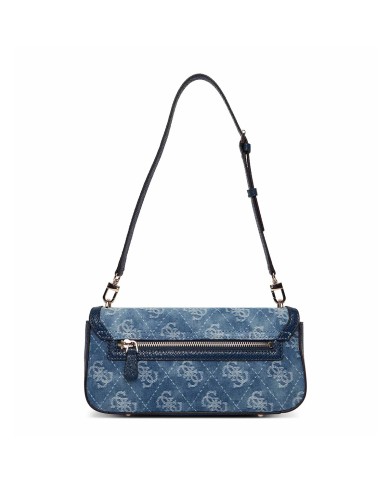 GUESS GUESS BORSA DONNA DOVIE SHOULDER FLAP BAG DENIM LOGO HWDG99 126