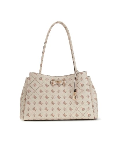 GUESS GUESS BORSA DONNA CARRIE SOULDER BAG CARRYALL VANILLA LOGO HWGP98 126