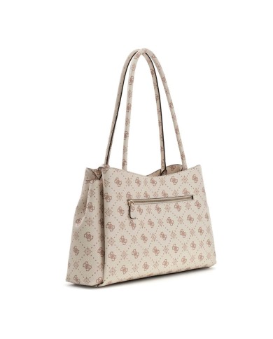 GUESS GUESS BORSA DONNA CARRIE SOULDER BAG CARRYALL VANILLA LOGO HWGP98 126