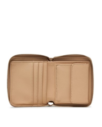 GUESS PORTAFOGLI DONNA WALLET CARRIE LOGO SMALL AROUND ZIP BISQUIT LOGO SWGP98 126
