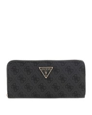 GUESS GUESS PORTAFOGLI DONNA WALLET LAUREL II LARGE AROUND ZIP COAL LOGO SWSG74 126