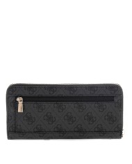 GUESS GUESS PORTAFOGLI DONNA WALLET LAUREL II LARGE AROUND ZIP COAL LOGO SWSG74 126