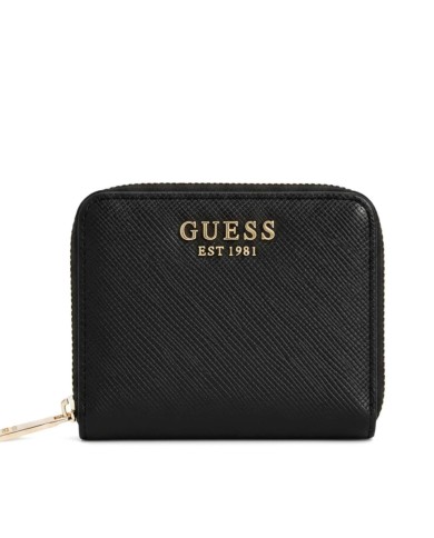 GUESS GUESS PORTAFOGLI DONNA WALLET LAUREL II SMALL AROUND ZIP BLACK SWZG74 126