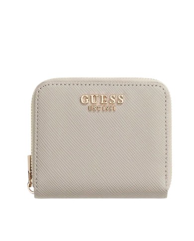GUESS GUESS PORTAFOGLI DONNA WALLET LAUREL II SMALL AROUND ZIP BONE SWZG74 126