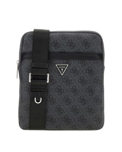 GUESS BORSELLO UOMO MILANO CROSSBODY FLAT BLACK HMEVZL 225