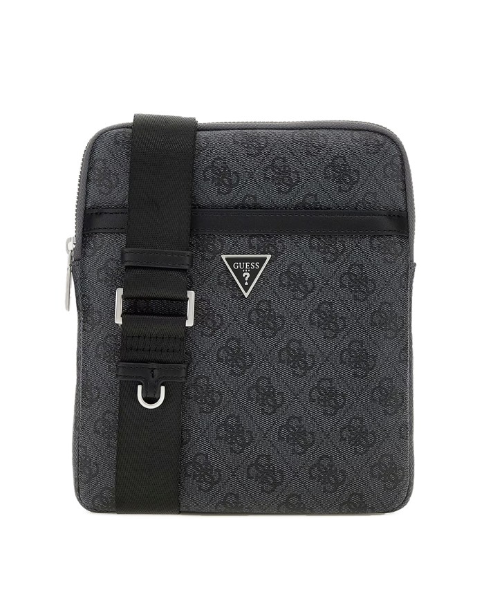 GUESS BORSELLO UOMO MILANO CROSSBODY FLAT BLACK HMEVZL 225