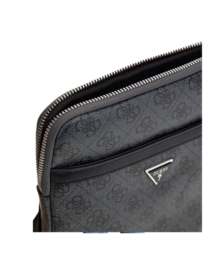 GUESS BORSELLO UOMO MILANO CROSSBODY FLAT BLACK HMEVZL 225