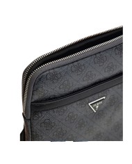 GUESS BORSELLO UOMO MILANO CROSSBODY FLAT BLACK HMEVZL 225
