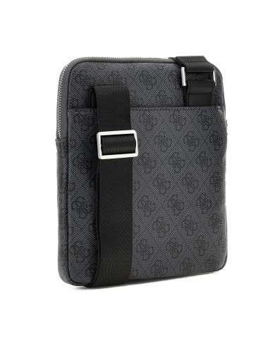 GUESS BORSELLO UOMO MILANO CROSSBODY FLAT BLACK HMEVZL 225