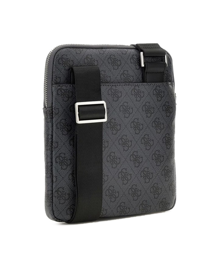 GUESS BORSELLO UOMO MILANO CROSSBODY FLAT BLACK HMEVZL 225