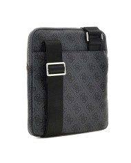 GUESS BORSELLO UOMO MILANO CROSSBODY FLAT BLACK HMEVZL 225
