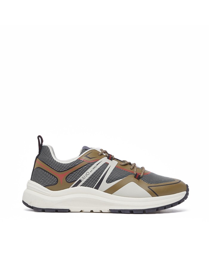 LIU-JO CALZATURE SCARPA UOMO SNEAKERS URBAN TRAKKING XPLORE 02 FRAMIS MESH JUNGLE 7B6009TX 126