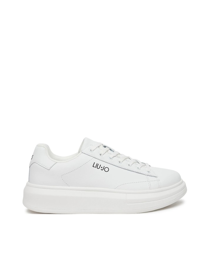 LIU-JO CALZATURE SCARPA UOMO SNEAKERS BIG 01 LEATHER WHITE WHITE 7G4011 126