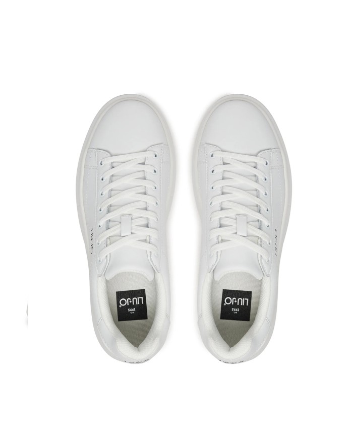 LIU-JO CALZATURE SCARPA UOMO SNEAKERS BIG 01 LEATHER WHITE WHITE 7G4011 126