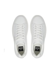 LIU-JO CALZATURE SCARPA UOMO SNEAKERS BIG 01 LEATHER WHITE WHITE 7G4011 126