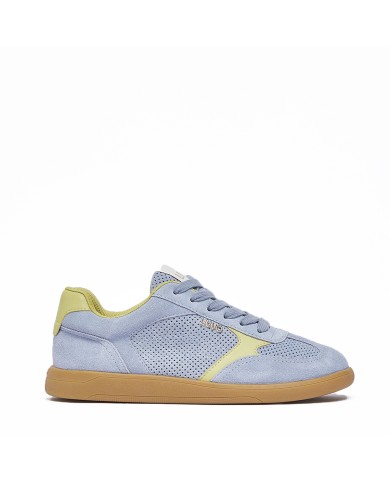 LIU-JO CALZATURE SCARPA DONNA SNEAKERS CONNOR 01 COW SEUDE TRAFORATA CITRONETTE BA6051PX 126