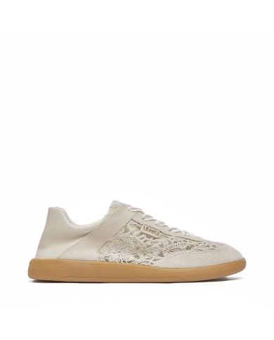 LIU-JO CALZATURE SCARPA DONNA SNEAKERS CONNOR 03 MACRAME COW SUEDE ROPE NATURAL BA6071TX 126