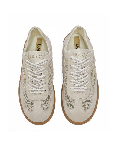 LIU-JO CALZATURE SCARPA DONNA SNEAKERS CONNOR 03 MACRAME COW SUEDE ROPE NATURAL BA6071TX 126